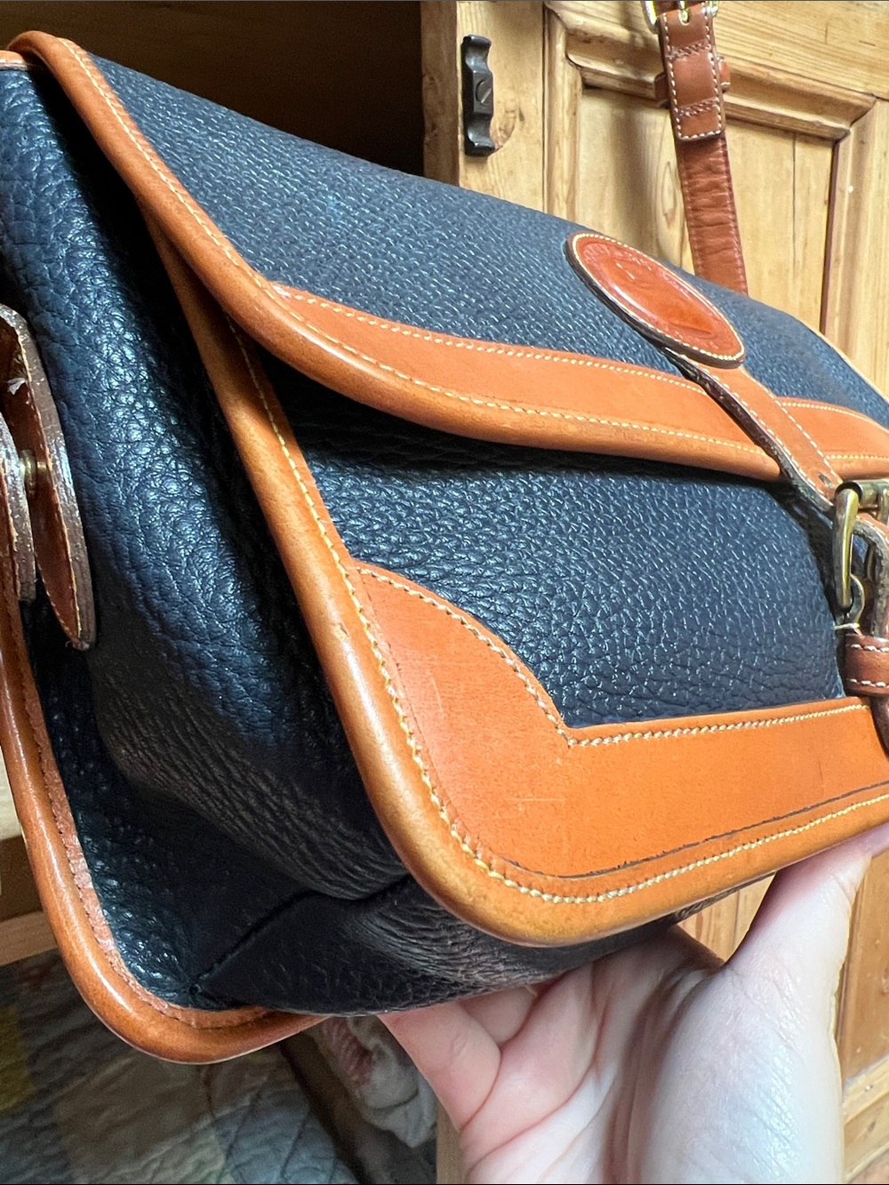 Dooney & Bourke Surry All Weather Leather Navy Crossbody - Picture 5 of 13